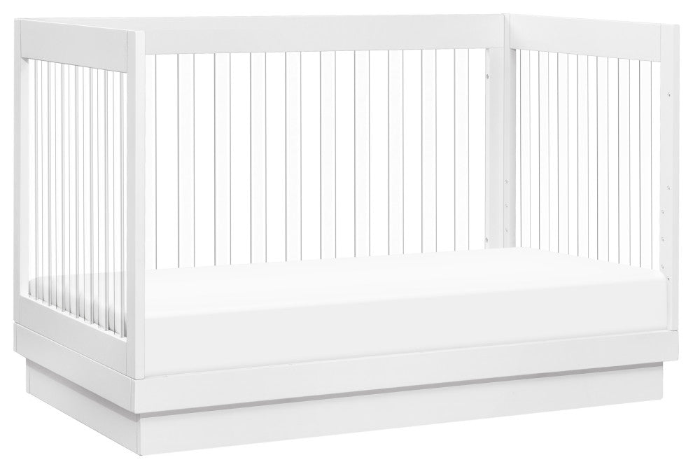 Harlow Acrylic 3-in-1 Convertible Crib With Toddler Bed Conversion Kit