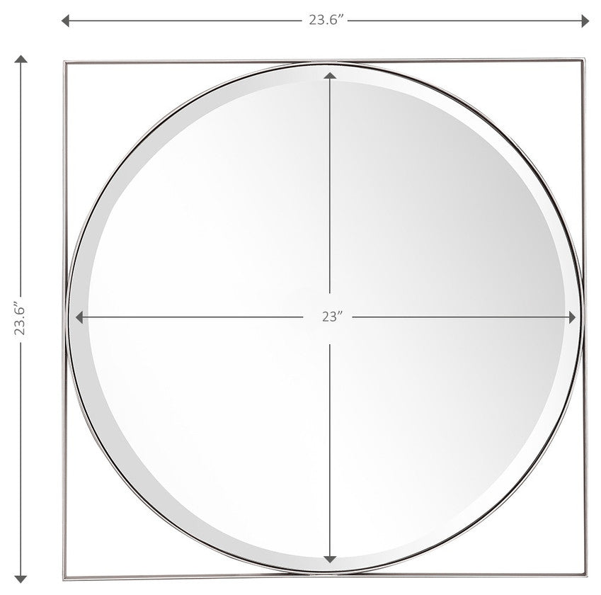 Circle in Square Wall Mirror