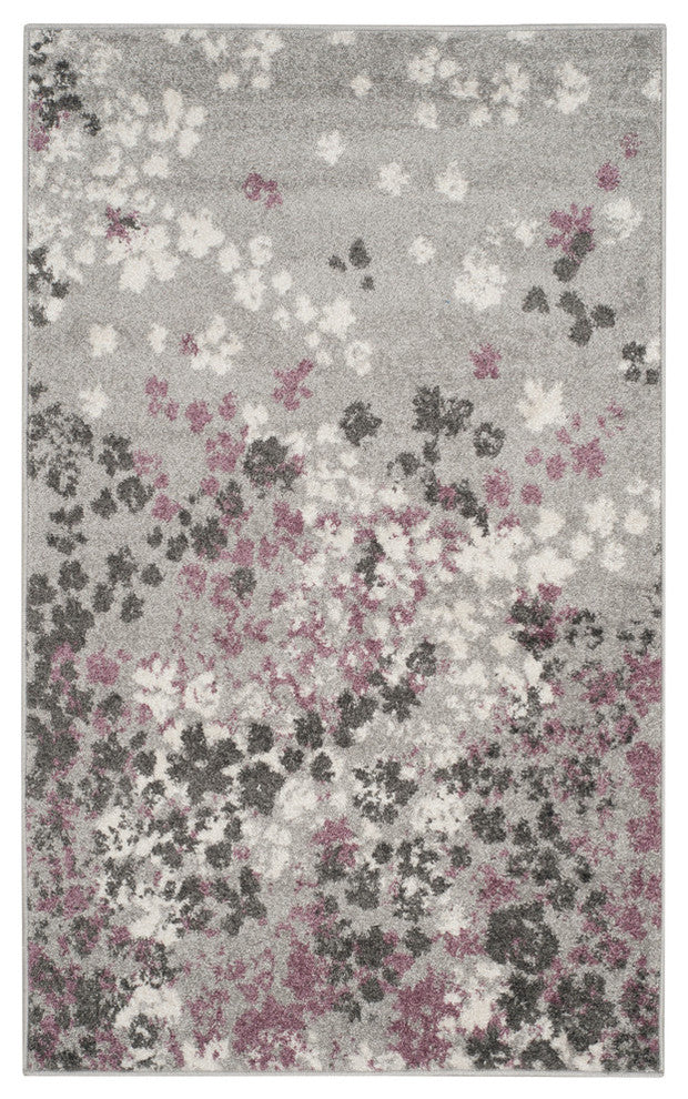 Safavieh Adirondack Adr115M Rug, Light Grey/Purple, 2'6"x4'0"