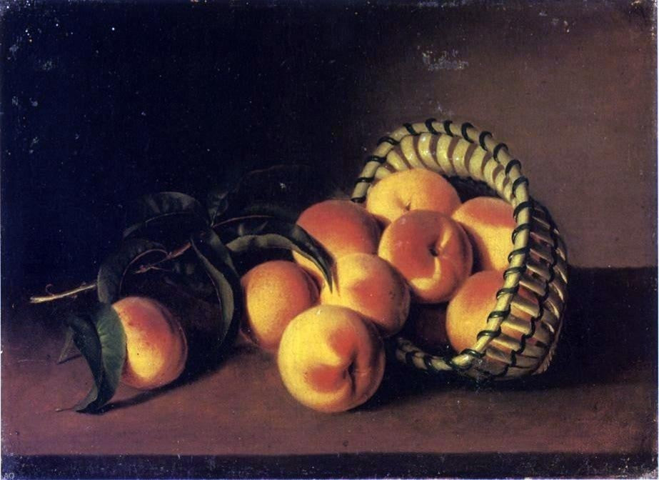 Sarah Miriam Peale Still Life With Peaches, Gallery Wrapped Canvas, 18"x27"