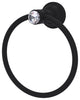 Carolina Crystal Towel Ring, Matte Black