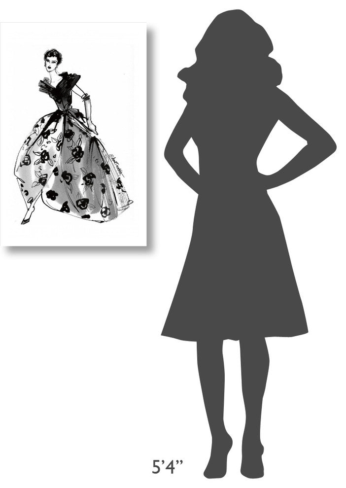 "Fifties Fashion II" Digital Paper Print by Anne Tavoletti, 21"x32"