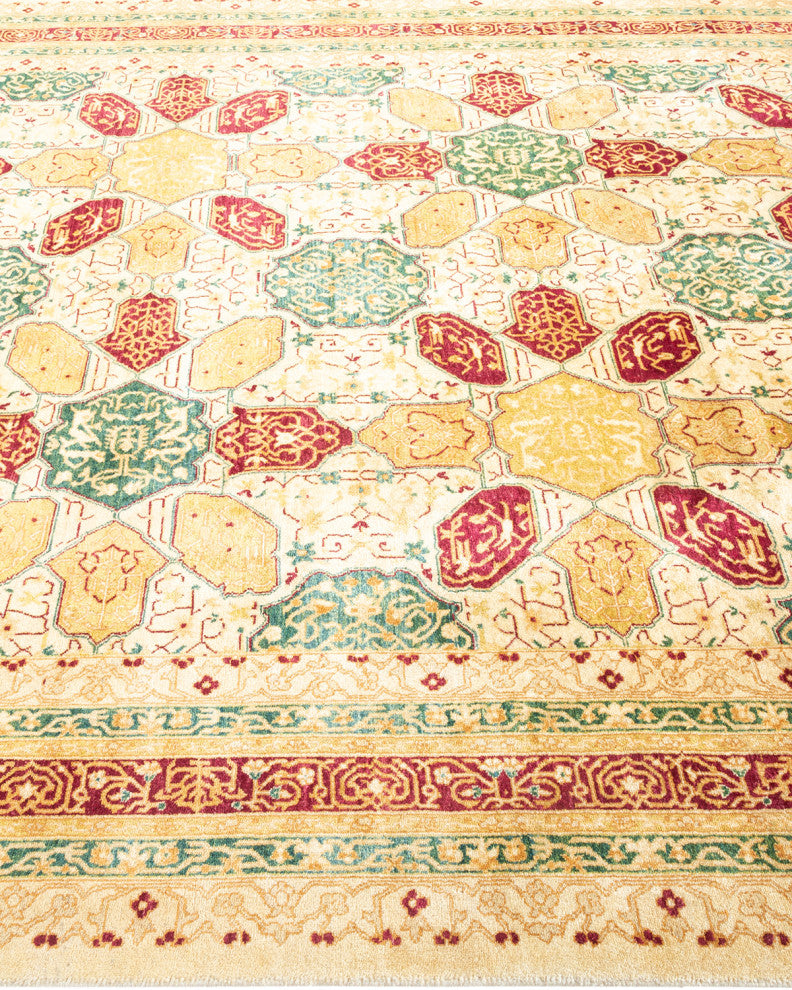 Madison, One-of-a-Kind Hand-Knotted Area Rug Ivory, 6'2"x8'10"