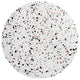 Lippa 36" Round Terrazzo Dining Table, Black White