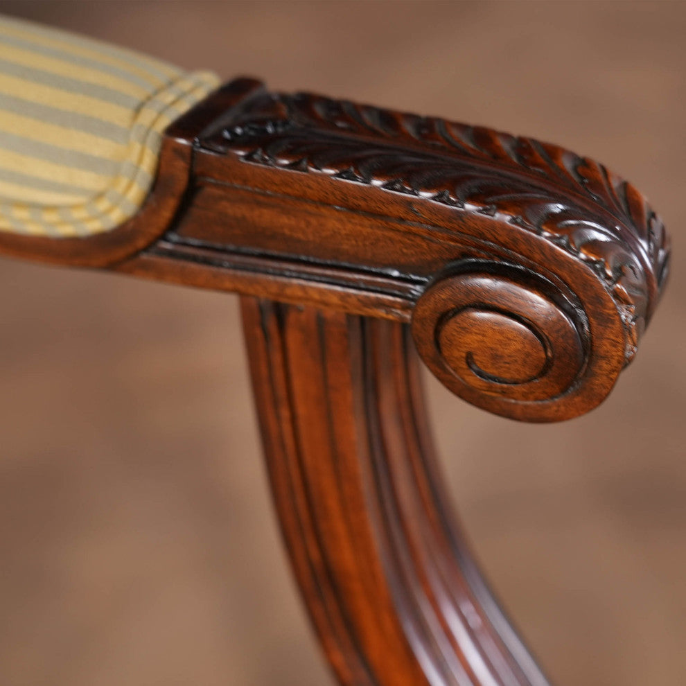 Round Back Mahogany Chair