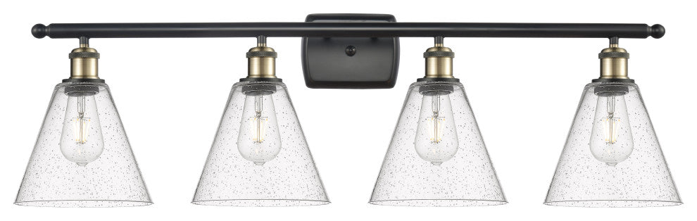 Innovations 516-4W-BAB-GBC-84 4 Light Bath Vanity Light, Black Antique Brass