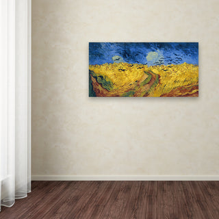 Vincent van Gogh 'Wheatfield with Crows' Canvas Art, 19x10