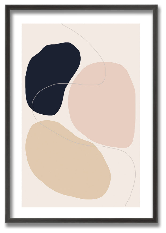Abstract Composition Framed Print Wall Art by The Miuus Studio, 16"x24", Framed