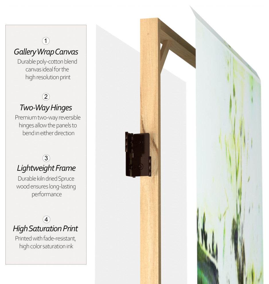 6'' Tall Double Sided Paris Room Divider