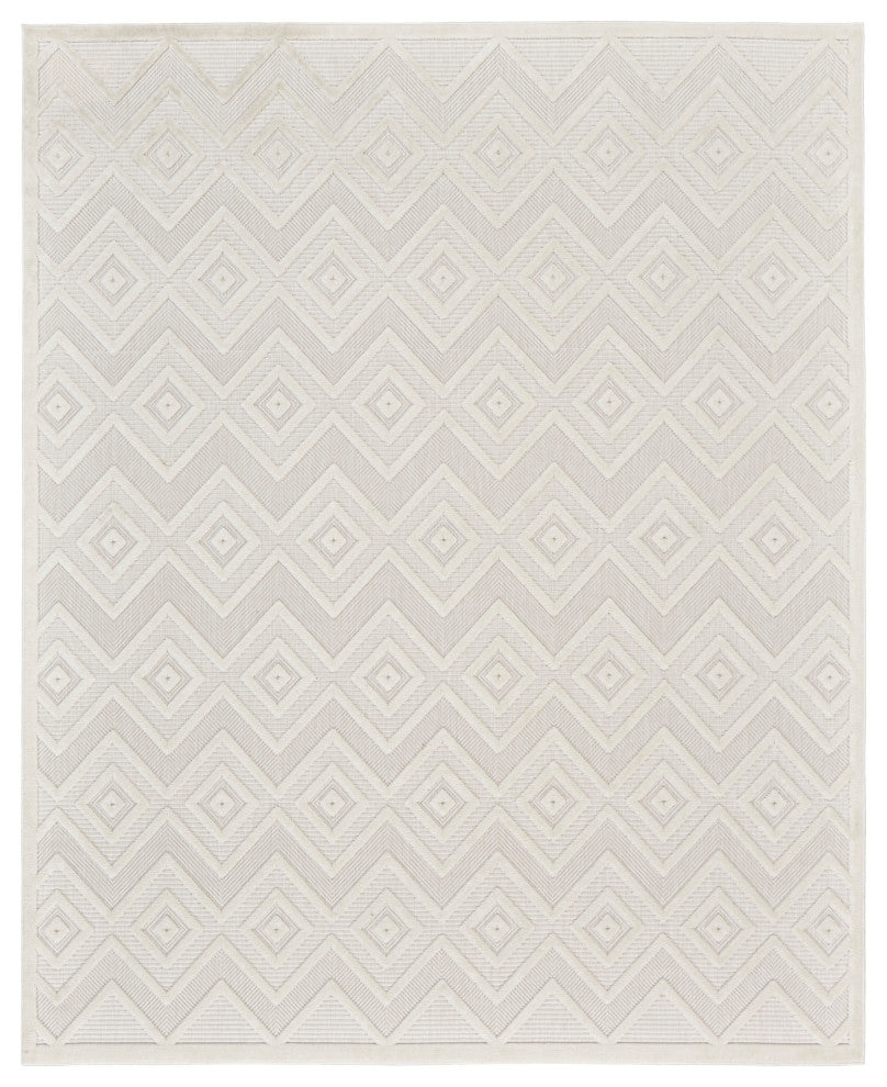 Nourison Versatile 7' x 10' Ivory/White Modern Area Rug