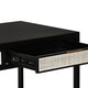 Rattan Desk, Black; Beige