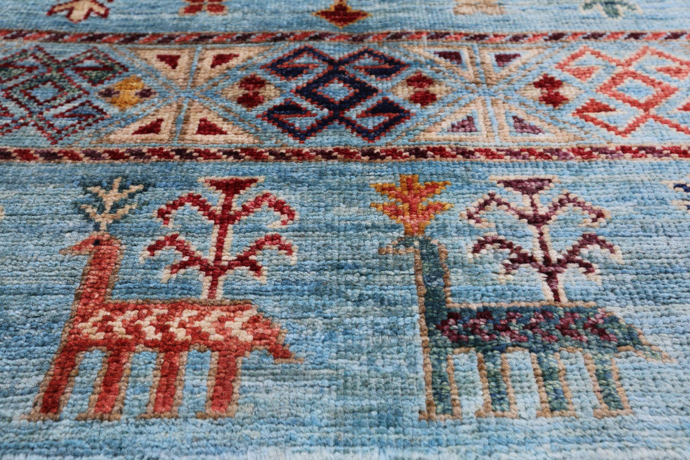 2' 8" X 4' 0" Handmade Persian Gabbeh Tribal Rug Q8048