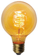 Dimmable Spiral Loop 60 Watt Edison Bulb, E26 Base, Set of 3