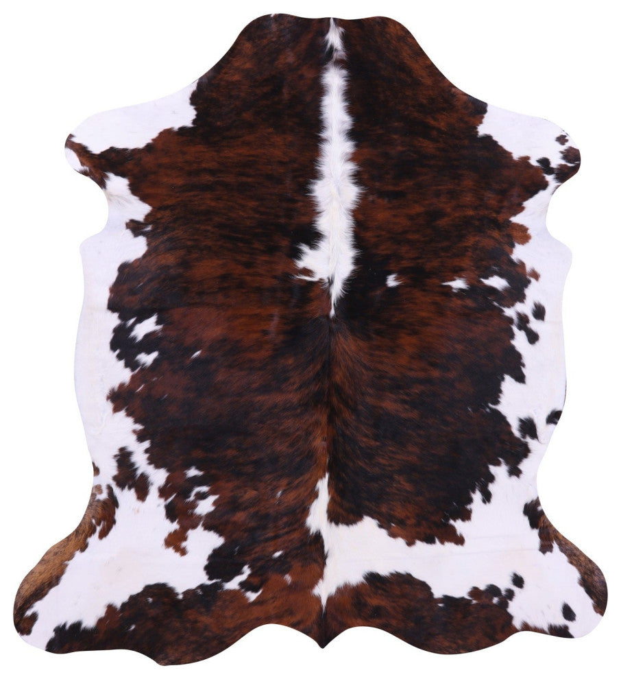 6' 9" X 6' 3" Natural Cowhide Rug C2188