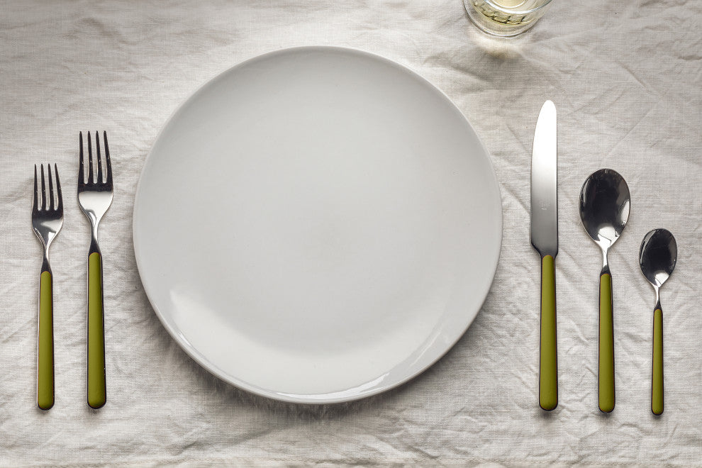 Fantasia Flatware Set, Olive-Green, 20 Pcs.