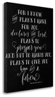 "Chalkboard Jeremiah 29 - 11" By Tara Moss, Giclee Print on Gallery Wrap Canvas