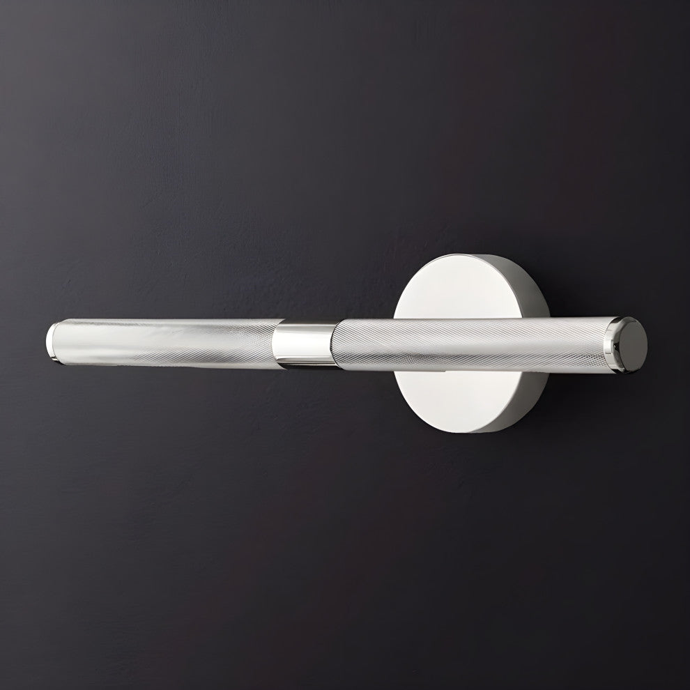 Modern Wall Lamp in the Futuristic Style for Bathroom, Bedroom, Chrome, Warm Light