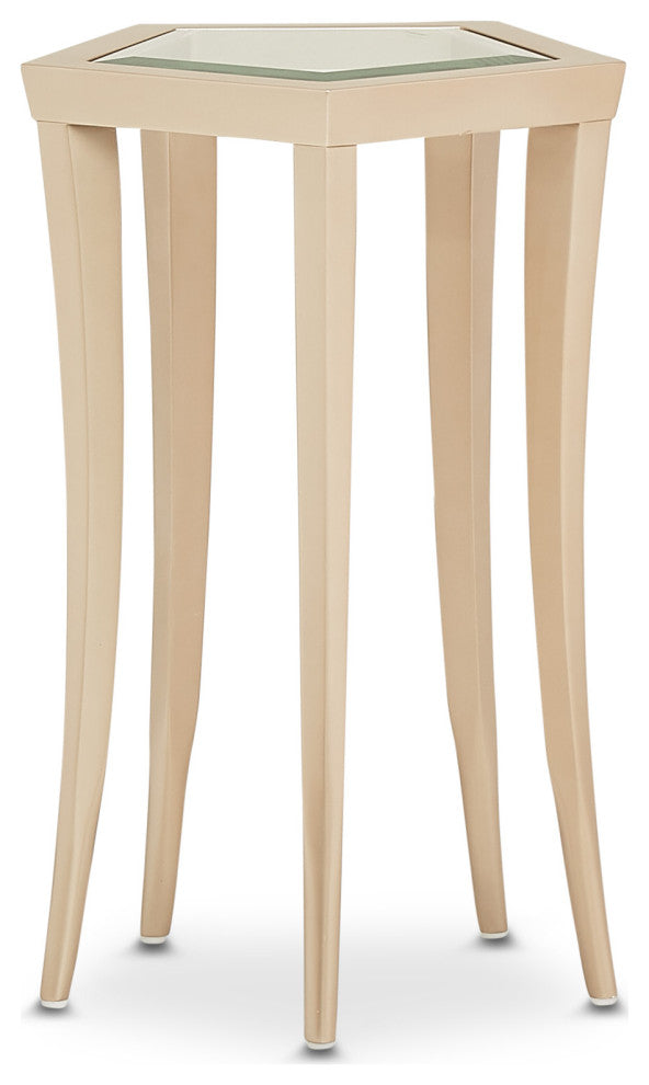 La Rachelle Chairside Table - Medium Champagne