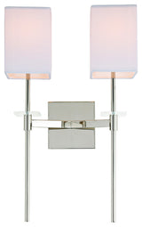 Marcus 2 Light Wall Scone, Polished Nickel