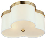 Maxim 12243OF Clover 3 Light 14"W Flush Mount Ceiling Fixture - Satin Brass