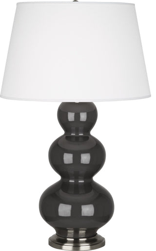 Triple Gourd Table Lamp, Ash