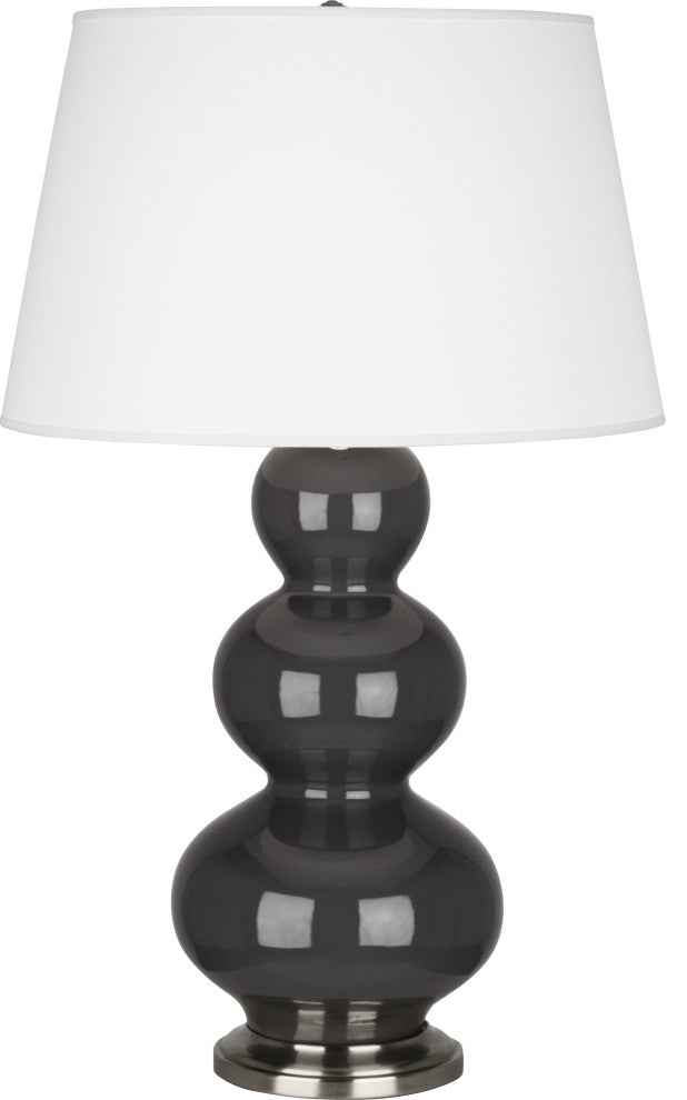 Triple Gourd Table Lamp, Ash