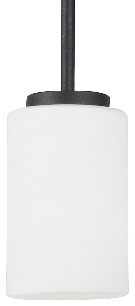 Generation Lighting 61160 Oslo 4"W Mini Pendant - Midnight Black