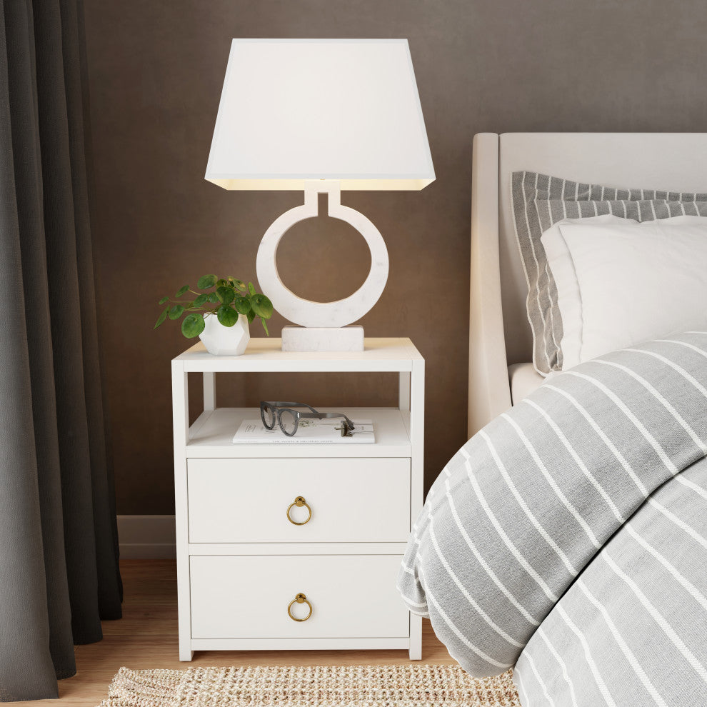 Butler Lark Nightstand, White
