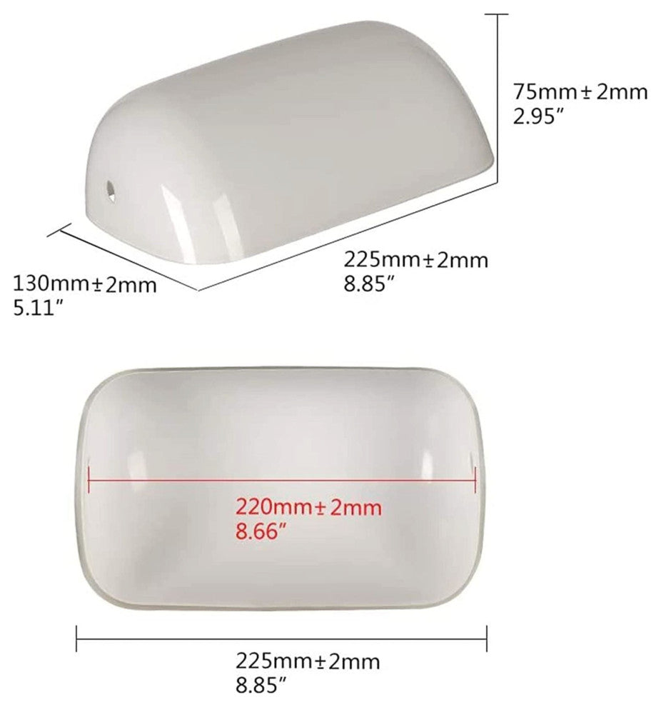 23601-11 Replacement White Shade For Bankers & Pharmacy Lamp