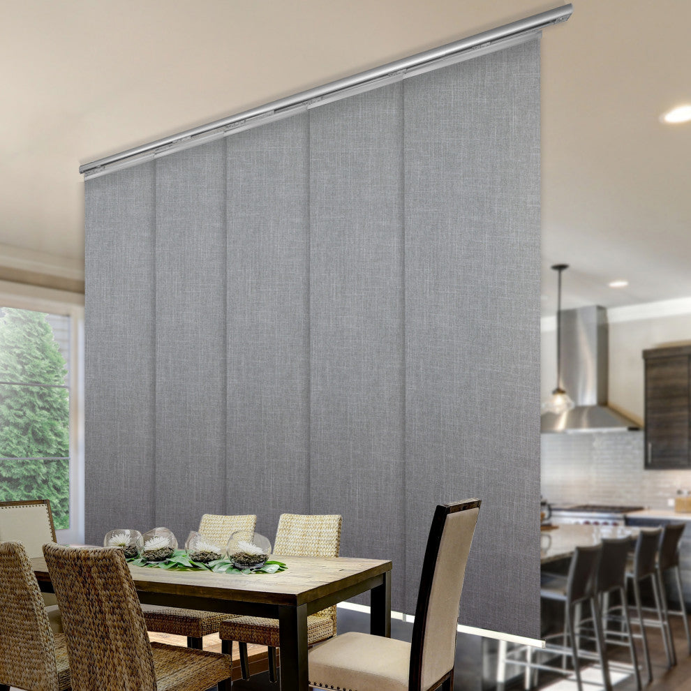 Josette 5-Panel Track Extendable Vertical Blinds 58-110"W