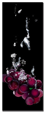 'Grapes Splash' Canvas Art by Roderick Stevens