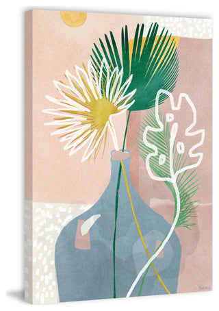 "Fan Leaf" Painting Print on Wrapped Canvas