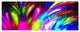 Mysterious Psychedelic Design, Abstract Canvas Art Print, 70"x28", 6 Panels