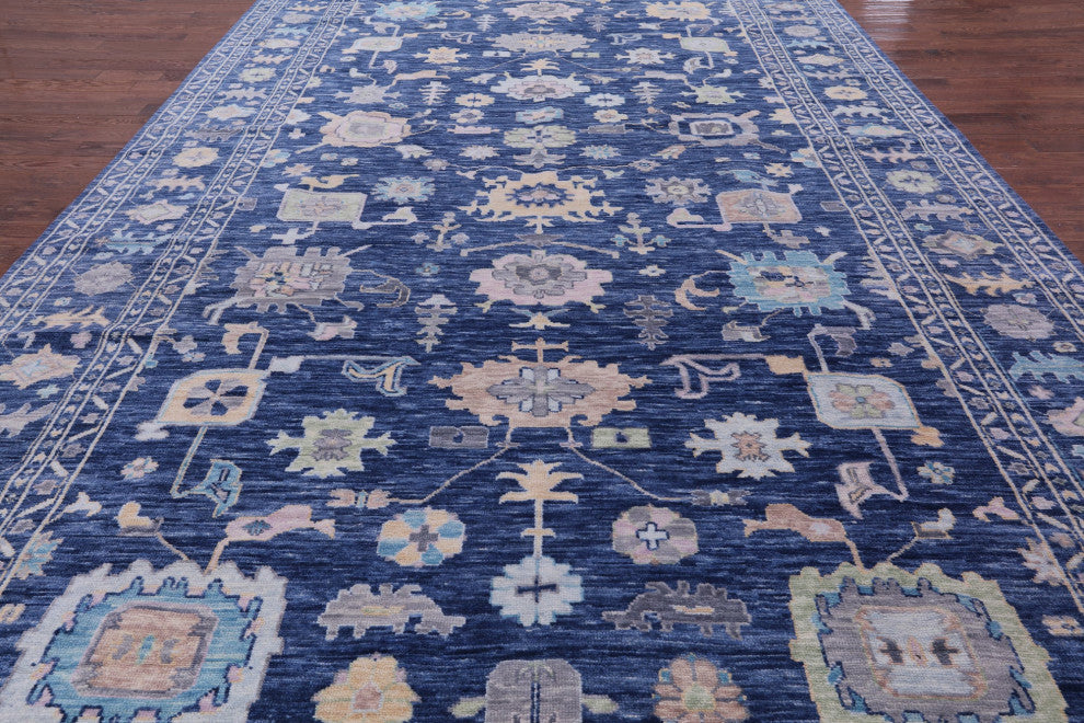 Turkish Oushak Handmade Wool Rug 10' 0" X 20' 1" - Q13395