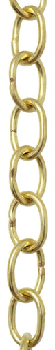 Brass Small Loop Chandelier Chain, Various Finishes, Acid Dipped, W23