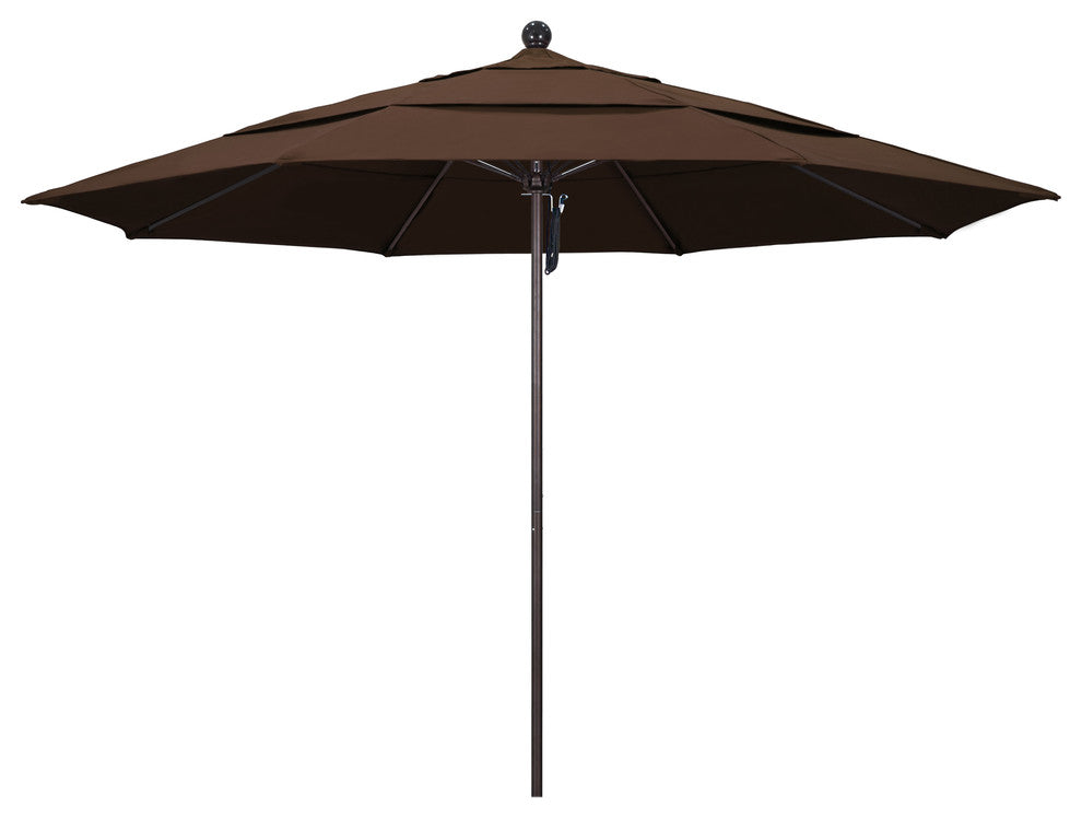 11' Fiberglass Umbrella Bronze, Pacifica, Mocha, 11'