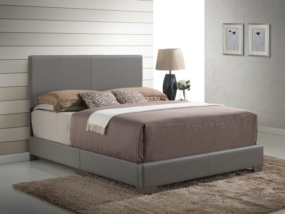 Bed, Gray, Twin