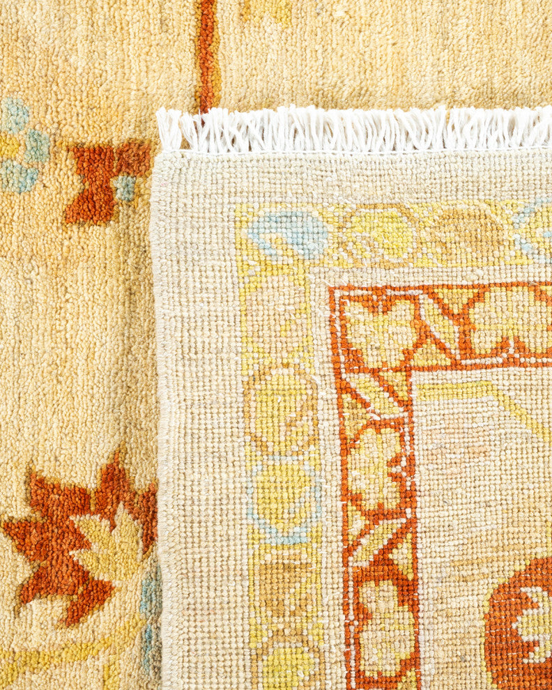 Eclectic, One-of-a-Kind Handmade Area Rug Ivory, 11' 10 x 14' 3