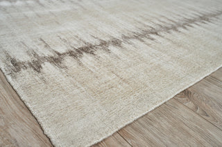 Chroma Handmade Hand Loomed Wool and Bamboo Silk Beige/Brown Area Rug