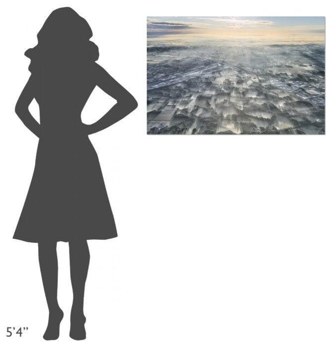 "A Misty Morning" Stretched Canvas Giclee by Kos Karathanasis, 36x24"