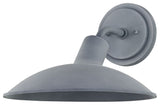 Otis One Light Exterior Wall Sconce, Weathered Zinc