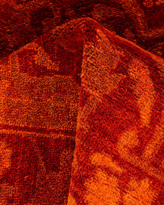 Overdyed, One-of-a-Kind Hand-Knotted Area Rug Orange, 3'1"x5'0"