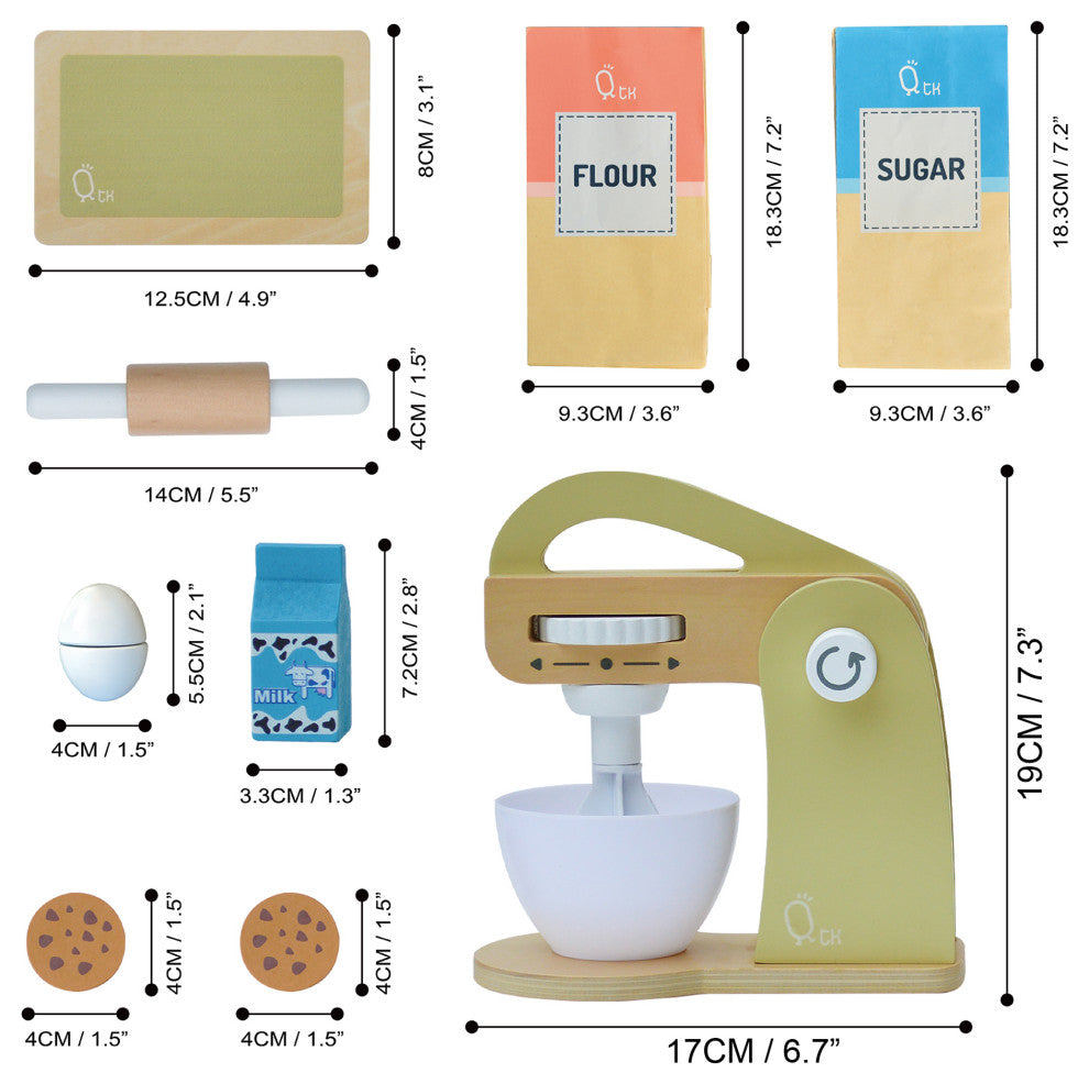 Wooden Mixer play kitchen accessories