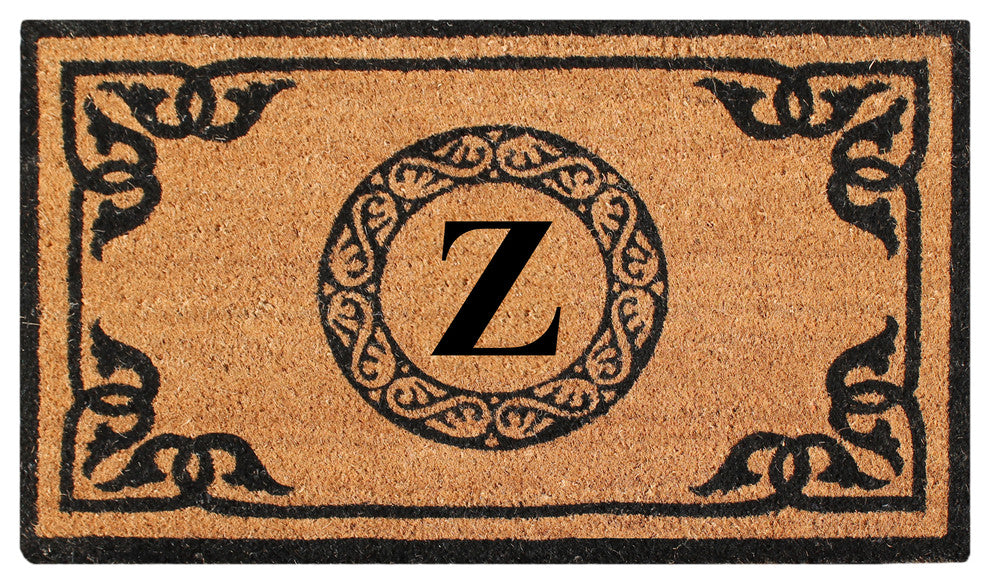 A1HC First Impression Geneva Monogrammed Entry Doormat 24"x39", Z