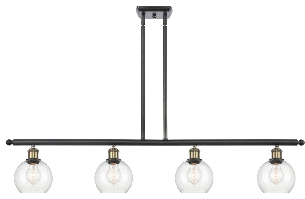 Innovations 516-4I-BAB-G122-6 4 Light Island Light, Black Antique Brass