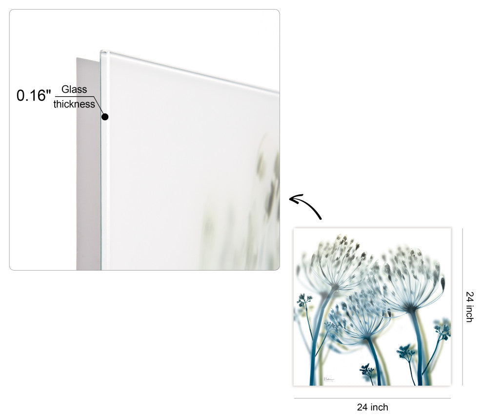 "Unfocused Beauty2"Frameless Free Floating Panel Graphic Wall Art, 24"x24"