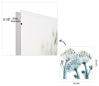 "Unfocused Beauty2"Frameless Free Floating Panel Graphic Wall Art, 24"x24"