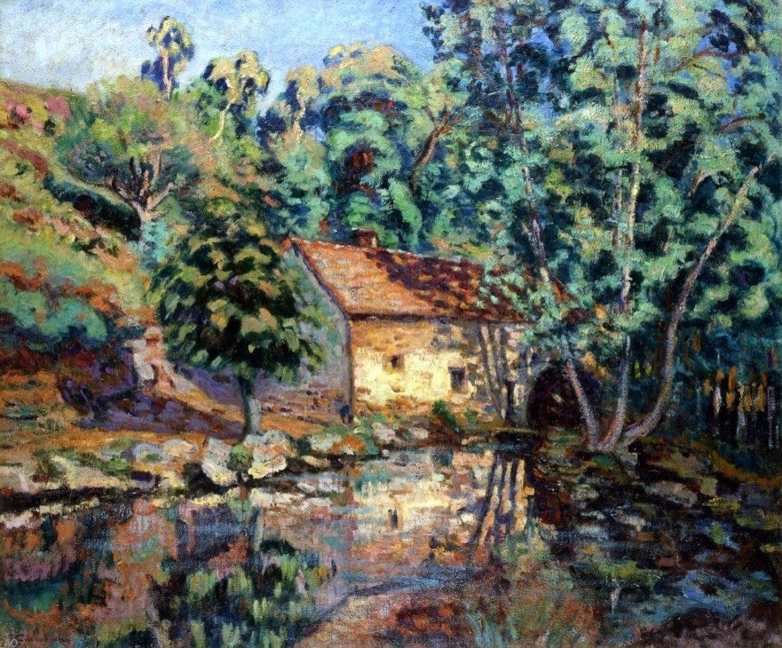Armand Guillaumin Bouchardon Mill- Crozant, 20"x25" Gallery Wrapped Canvas