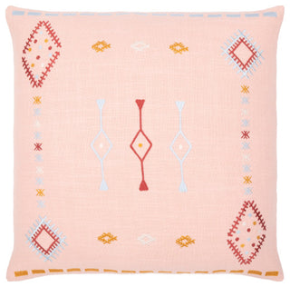 Surya Zina Dusty Pink Pillow Shell With Down Insert 20"H X 20"W