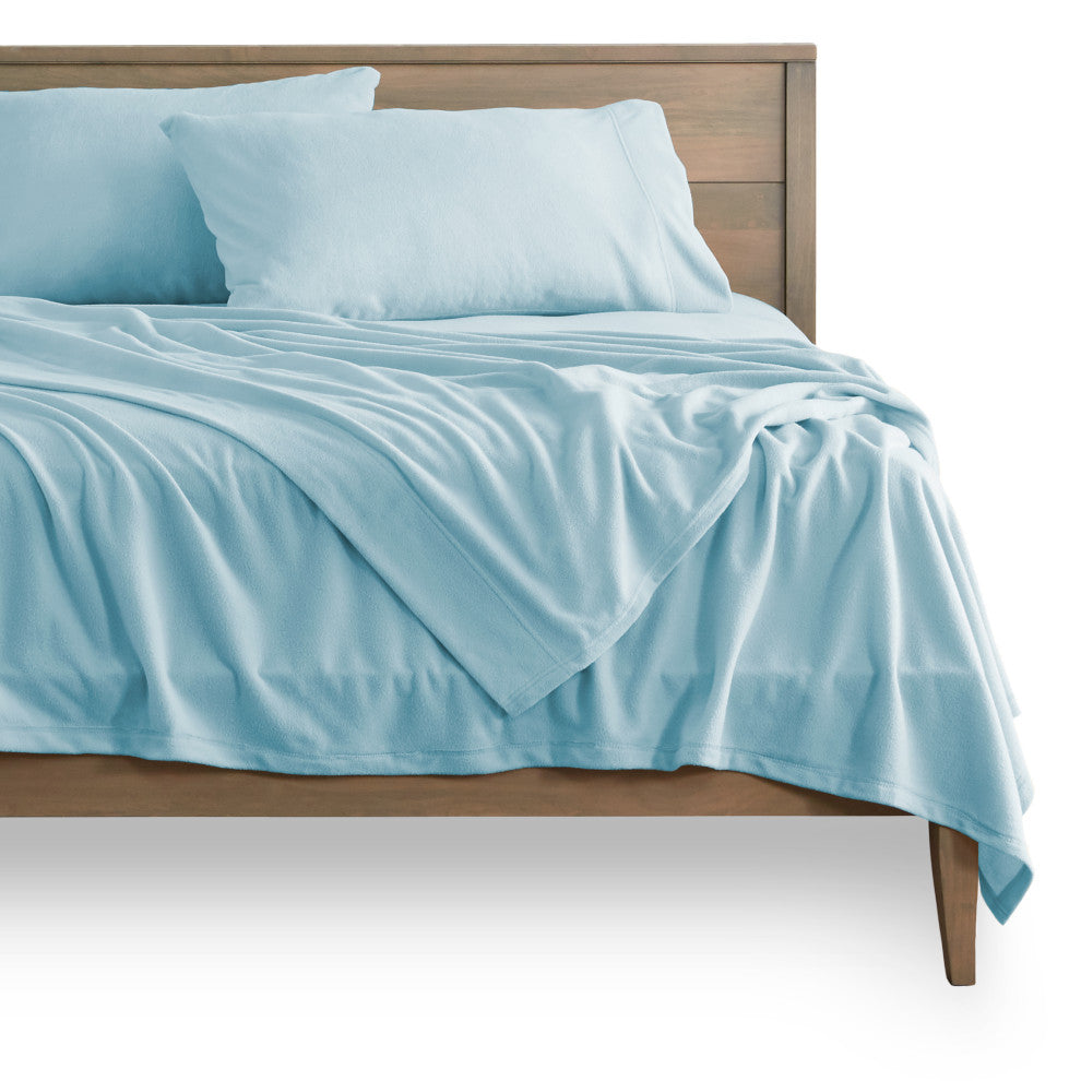 Polar Fleece Sheet Set, Light Blue, Twin XL